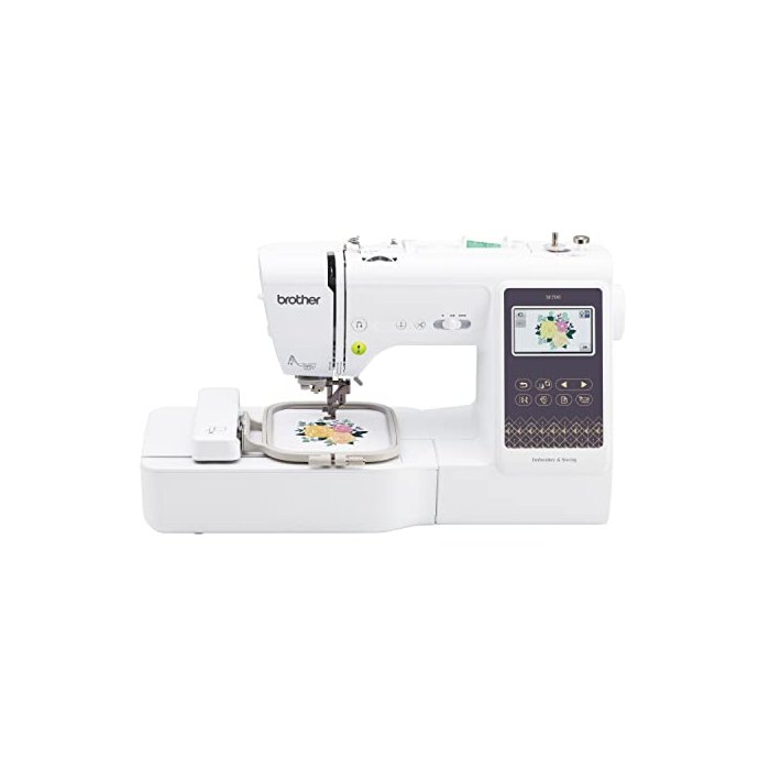 Brother SE700 Sewing and Embroidery Machine, Wireless LAN Connected, 135 Built-in Designs, 103 Built-in Stitches, Computerized, 4" x 4" Hoop Area, 3.7" Touchscreen Display, 8 Included Feet