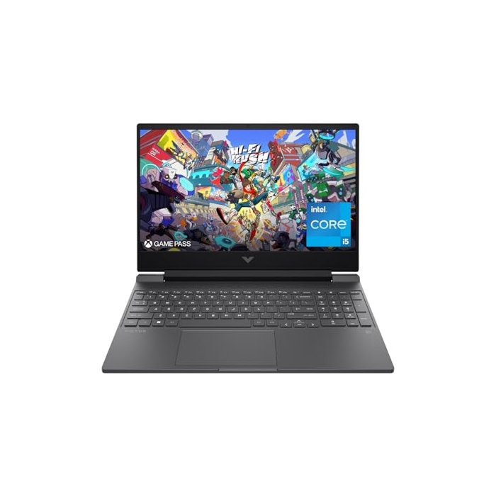 HP Victus 15.6 inch Laptop, FHD 144Hz Display, Intel Core i5-12450H, 8 GB RAM, 512 GB SSD, NVIDIA GeForce RTX 2050 GPU (4 GB Dedicated), Windows 11 Home, 15-fa1029nr (2024)