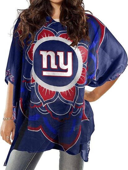 NFL Women's Sheer Caftan with Floral Design